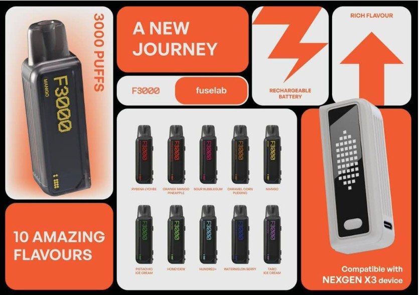 NEXGEN X3 WORLDCUP DEVICE LIMITED EDITION | FUSELAB F3000 3000 PUFFS (Copy) - Image 2