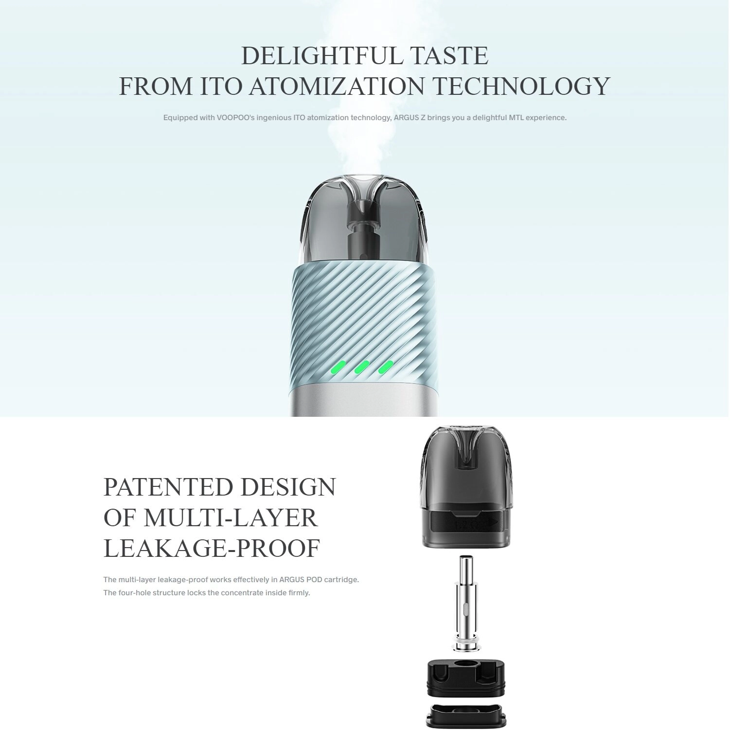 VOOPOO Argus Z Pod Kit 900mAh 17W - Image 3
