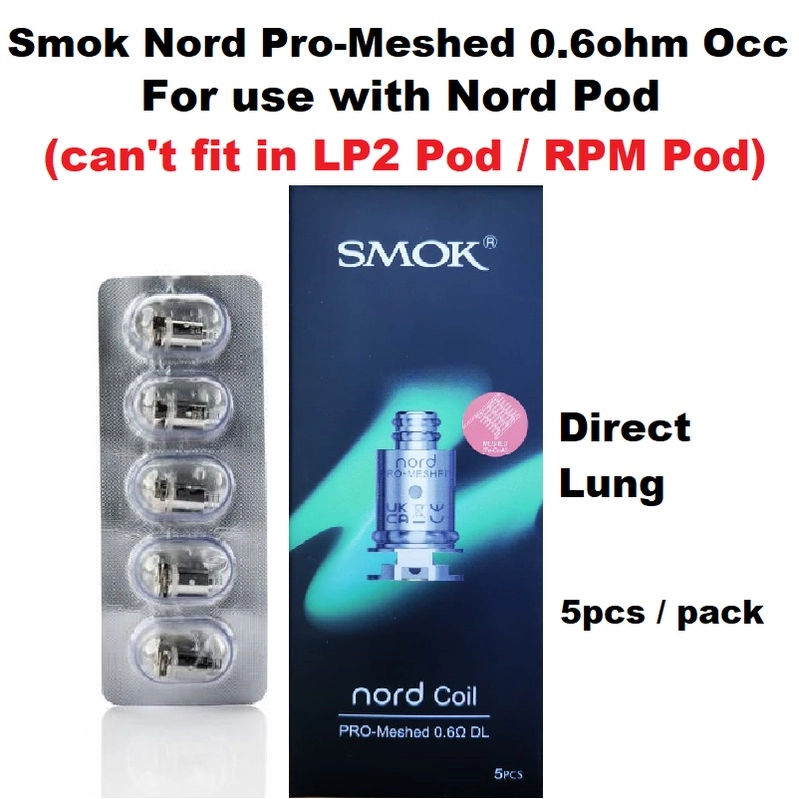 SMOK Nord PRO Replacement Coils OCC: Nord Pro Mesh 0.6 DL / Nord Pro Mesh 0.9 MTL - Image 5