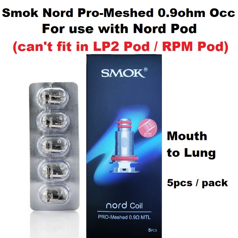 SMOK Nord PRO Replacement Coils OCC: Nord Pro Mesh 0.6 DL / Nord Pro Mesh 0.9 MTL - Image 4